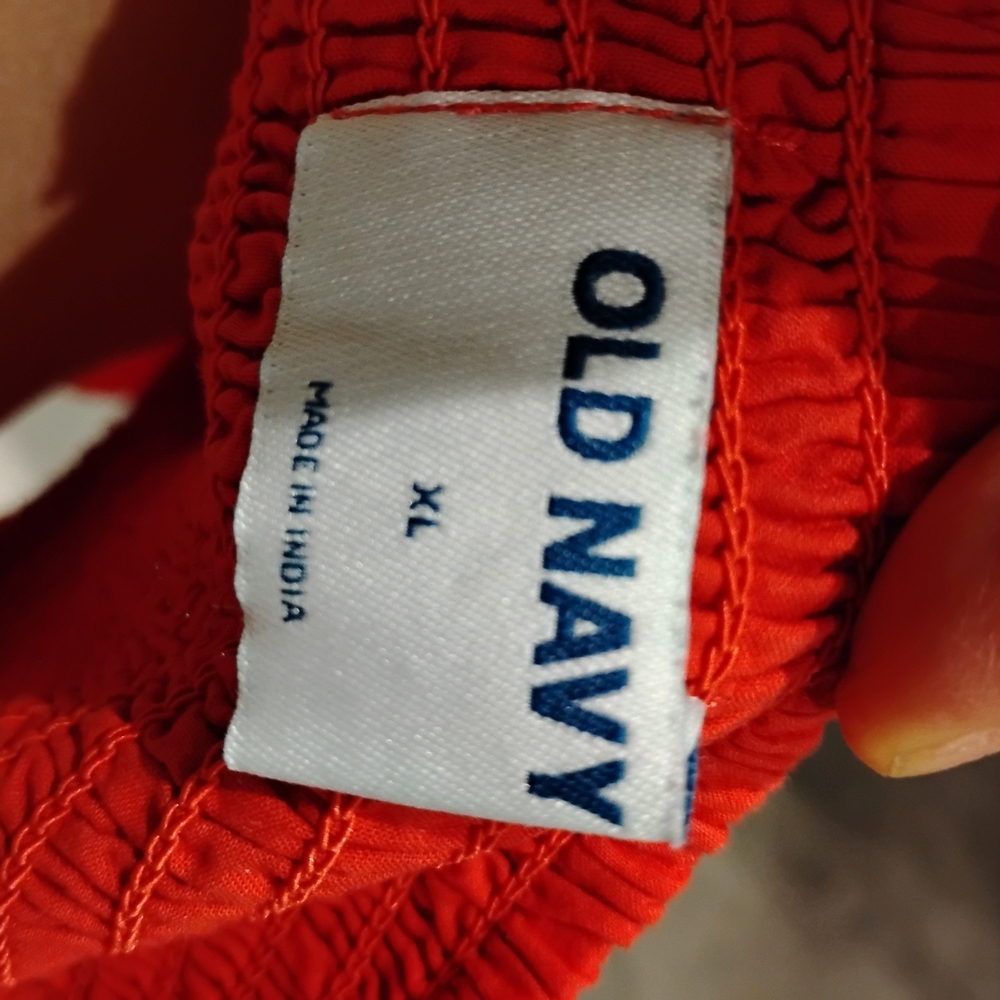 Old Navy Red Smocked Top - Picture 4 of 4